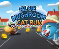 Blue Mushroom Cat Run