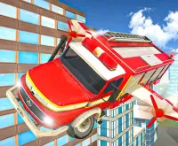 Flying Fire Truck Driving Sim